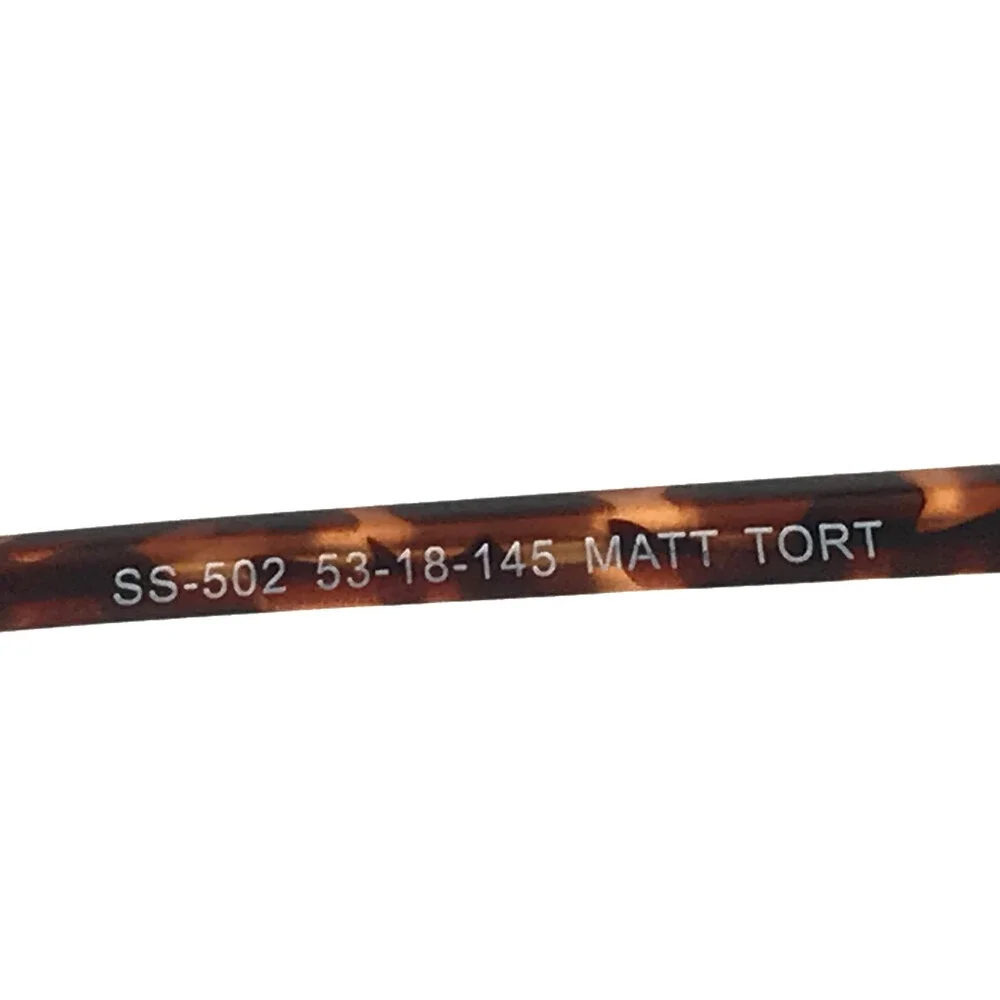 Success Eyeglasses Frames SS-502 MATT TORT Matte Tortoise Rectangle 53-18-145